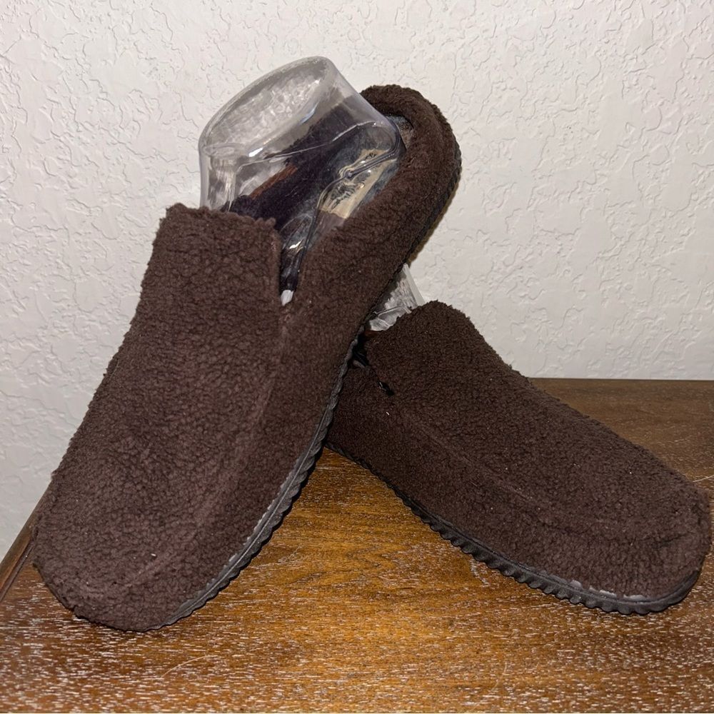 Dearfoams Faux Fur Slip On Notch Clog Slipper Shoes